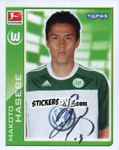 Sticker Makoto Hasebe - German Football Bundesliga 2010-2011 - Topps