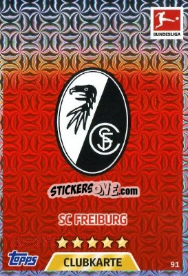 Sticker Clubkarte - German Fussball Bundesliga 2017-2018. Match Attax - Topps