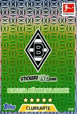 Sticker Clubkarte - German Fussball Bundesliga 2017-2018. Match Attax - Topps