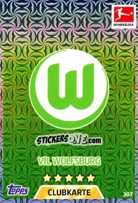 Sticker Clubkarte - German Fussball Bundesliga 2017-2018. Match Attax - Topps