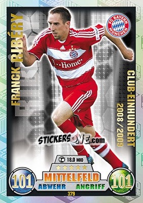Sticker Franck Ribéry - German Fussball Bundesliga 2017-2018. Match Attax - Topps