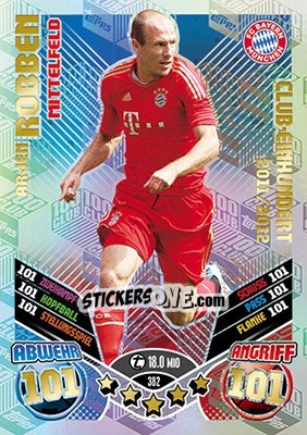 Sticker Arjen Robben - German Fussball Bundesliga 2017-2018. Match Attax - Topps