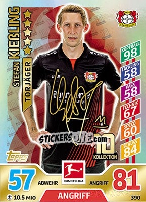 Sticker Stefan Kießling - German Fussball Bundesliga 2017-2018. Match Attax - Topps