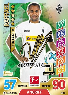 Sticker Raffael - German Fussball Bundesliga 2017-2018. Match Attax - Topps