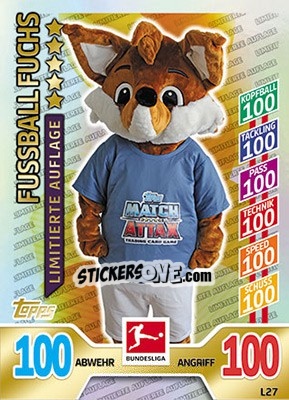 Sticker Fussball Fuchs