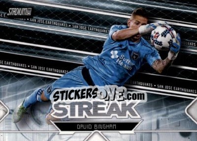 Sticker David Bingham - Stadium Club MLS 2017 n. SS-8 - Topps