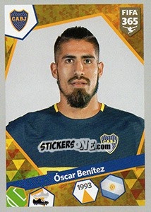 Cromo Oscar Benítez - FIFA 365: 2017-2018 n. 40 - Panini