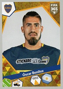 Figurina Oscar Benítez - FIFA 365: 2017-2018 - Panini