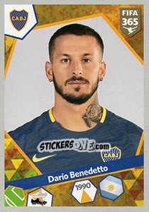 Sticker Darío Benedetto - FIFA 365: 2017-2018 n. 42 - Panini