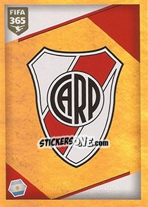 Sticker River Plate - Logo - FIFA 365: 2017-2018 n. 45 - Panini