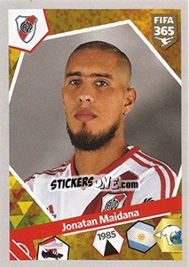 Sticker Jonatan Maidana - FIFA 365: 2017-2018 n. 47 - Panini