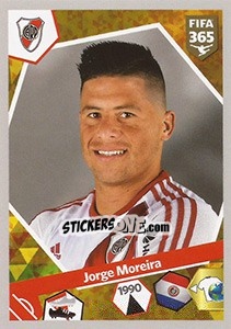 Sticker Jorge Moreira - FIFA 365: 2017-2018 n. 49 - Panini
