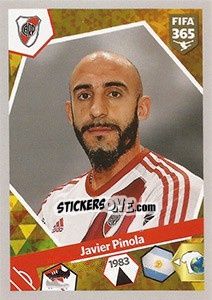 Sticker Javier Pinola - FIFA 365: 2017-2018 n. 51 - Panini