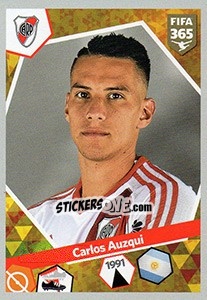 Sticker Carlos Auzqui - FIFA 365: 2017-2018 n. 52 - Panini