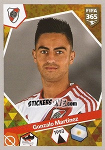 Sticker Gonzalo Martínez - FIFA 365: 2017-2018 n. 53 - Panini