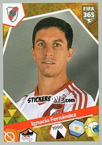 Sticker Ignacio Fernández - FIFA 365: 2017-2018 n. 57 - Panini