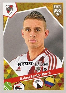 Sticker Rafael Santos Borré - FIFA 365: 2017-2018 n. 59 - Panini