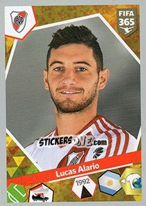 Sticker Lucas Alario - FIFA 365: 2017-2018 n. 62 - Panini