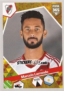 Sticker Marcelo Larrondo - FIFA 365: 2017-2018 n. 63 - Panini