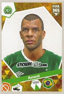 Sticker Amaral - FIFA 365: 2017-2018 - Panini