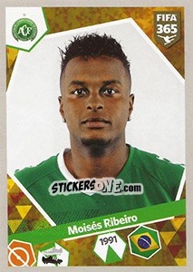 Sticker Moisés Ribeiro - FIFA 365: 2017-2018 - Panini