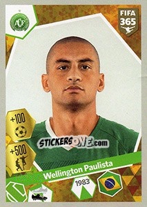 Figurina Wellington Paulista - FIFA 365: 2017-2018 - Panini