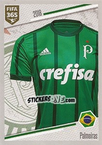 Sticker Palmeiras - Shirt - FIFA 365: 2017-2018 - Panini