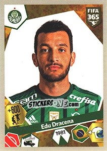 Sticker Edu Dracena - FIFA 365: 2017-2018 - Panini