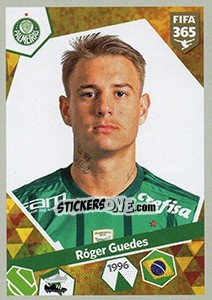 Sticker Róger Guedes - FIFA 365: 2017-2018 n. 102 - Panini