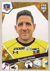Sticker Agustín Orion - FIFA 365: 2017-2018 n. 106 - Panini