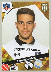 Sticker Fernando Meza - FIFA 365: 2017-2018 n. 108 - Panini