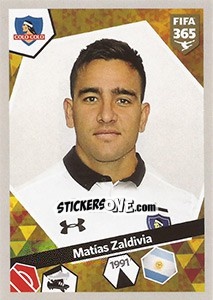 Sticker Matías Zaldivia - FIFA 365: 2017-2018 - Panini