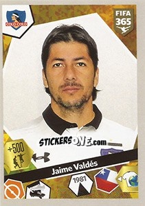 Figurina Jaime Valdés - FIFA 365: 2017-2018 - Panini
