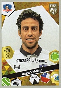 Sticker Jorge Valdivia - FIFA 365: 2017-2018 n. 118 - Panini