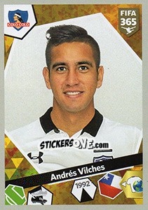 Sticker Andrés Vilches - FIFA 365: 2017-2018 n. 121 - Panini