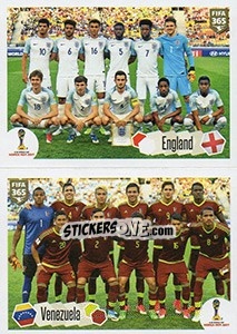 Sticker England / Venezuela - FIFA 365: 2017-2018 n. 124 - Panini