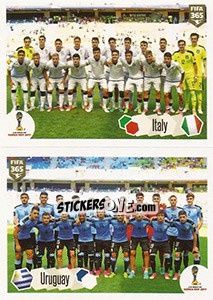 Sticker Italy / Uruguay - FIFA 365: 2017-2018 n. 125 - Panini