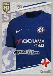 Sticker Chelsea FC - Shirt - FIFA 365: 2017-2018 n. 133 - Panini