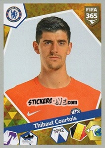 Sticker Thibaut Courtois - FIFA 365: 2017-2018 - Panini