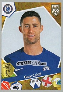 Sticker Gary Cahill - FIFA 365: 2017-2018 n. 136 - Panini