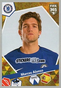 Sticker Marcos Alonso - FIFA 365: 2017-2018 n. 138 - Panini