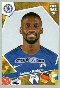 Sticker Antonio Rüdiger - FIFA 365: 2017-2018 n. 141 - Panini