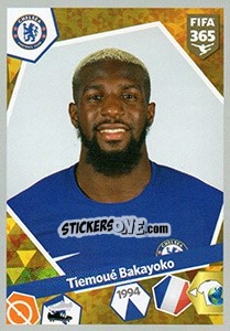 Sticker Tiémoué Bakayoko - FIFA 365: 2017-2018 n. 144 - Panini