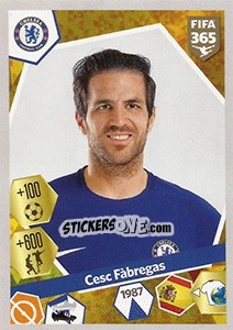 Sticker Cesc Fàbregas - FIFA 365: 2017-2018 n. 145 - Panini