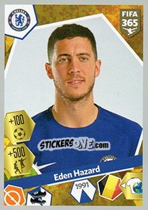 Sticker Eden Hazard - FIFA 365: 2017-2018 n. 150 - Panini
