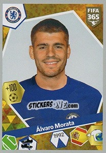 Sticker Álvaro Morata - FIFA 365: 2017-2018 n. 152 - Panini
