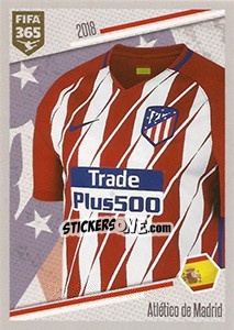 Sticker Atlético de Madrid - Shirt - FIFA 365: 2017-2018 - Panini