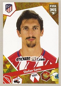 Sticker Stefan Savic - FIFA 365: 2017-2018 n. 157 - Panini