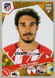 Sticker Šime Vrsaljko - FIFA 365: 2017-2018 n. 161 - Panini