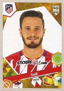 Figurina Saúl - FIFA 365: 2017-2018 - Panini